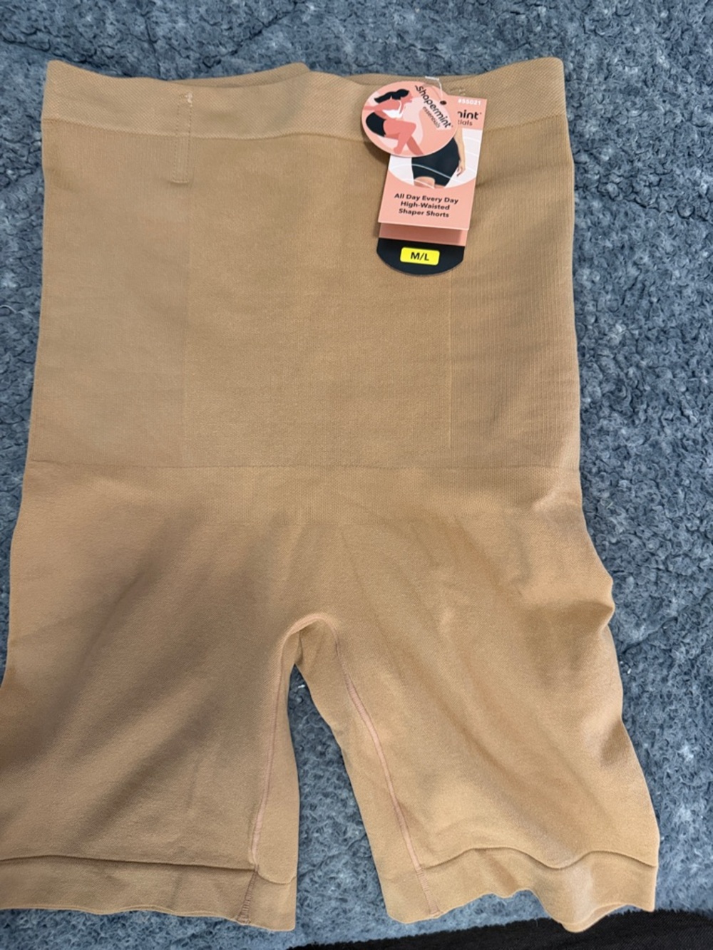 Shapermint High-Waist Shaper Shorts in Tan